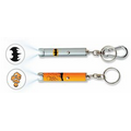Metal Projection Key Chain - Black & White Projection Image